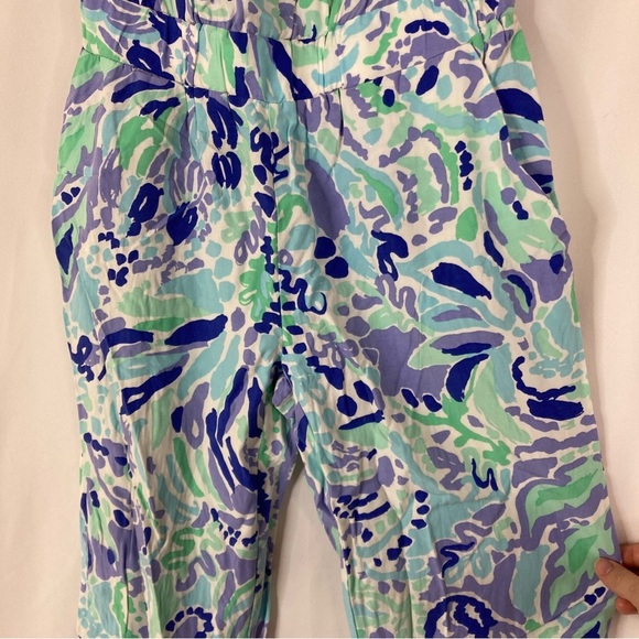 Lilly Pulitzer | Emiko Nice Ink Strapless Jumpsuit XS - Picture 2 of 6